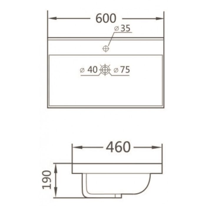 Умивалник  ICC 5953B-2 - Image 2