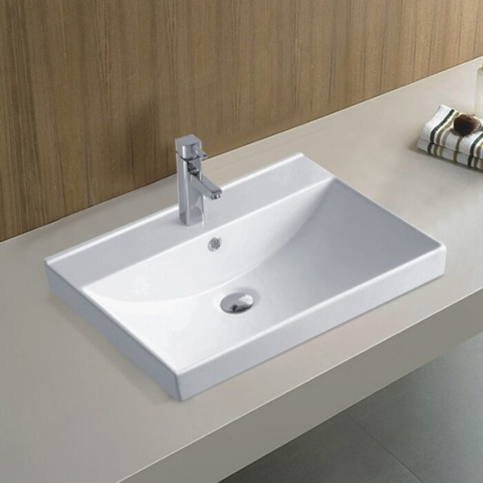 ПОРЦЕЛАНОВ УМИВАЛНИК ЗА МЕБЕЛ МАЙЛО 5953W 76CM - Image 2