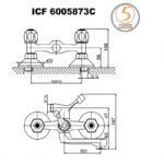 Смесител за вана/душ ICF 6005873C КУИК - Image 3