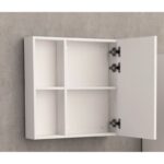 Горен огледален PVC шкаф Inter Ceramic ICMC 6014-60 - идеален за малки и средни бани - Image 3