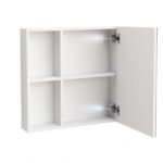 Горен огледален PVC шкаф Inter Ceramic ICMC 6014-60 - идеален за малки и средни бани - Image 2