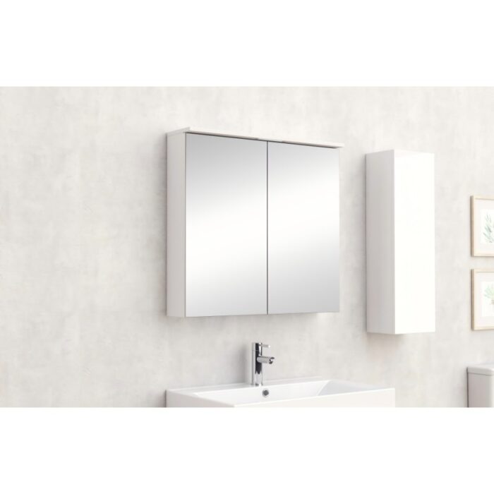 Горен PVC шкаф с огледало ICMC 6017-75W ALDENE-75 от InterCeramic - Image 2