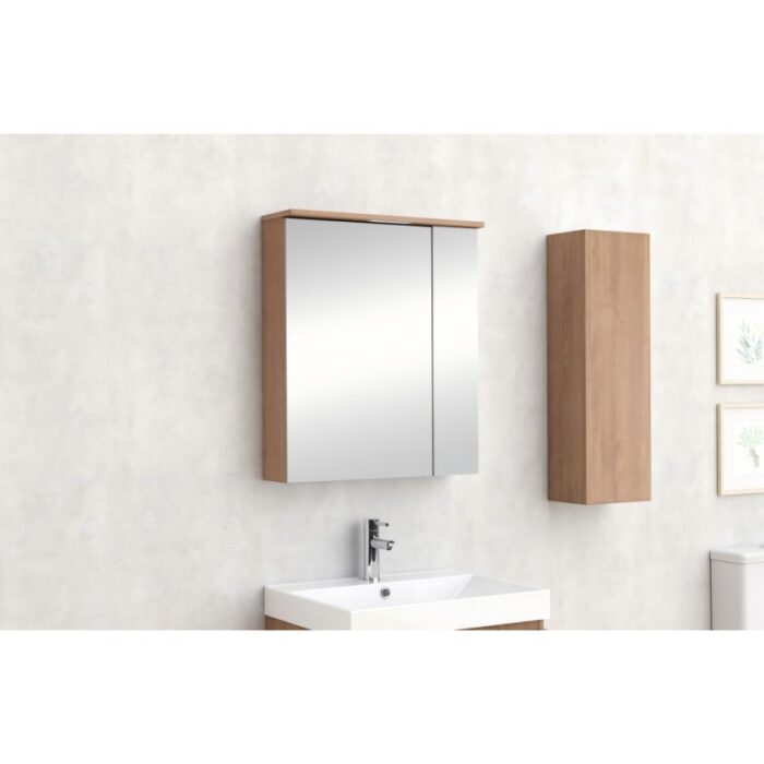 Горен огледален PVC шкаф за баня Inter Ceramic 6019-60 ANIELA-60 – стил и практичност - Image 2