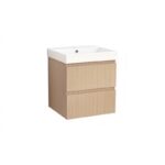 Долен конзолен PVC шкаф Inter Ceramic 6037-50+УМИВ. 5953W-51CM – елегантен и функционален