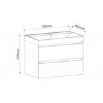 PVC ШКАФ BELLINI-75 6039-75 - Image 3
