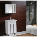 Долен шкаф за баня Inter Ceramic ICP 6042 – PVC корпус, бял цвят, с умивалник - Image 5