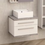 Долен конзолен PVC шкаф за баня Inter Ceramic ICP 6144-1 - съчетание от дизайн и практичност