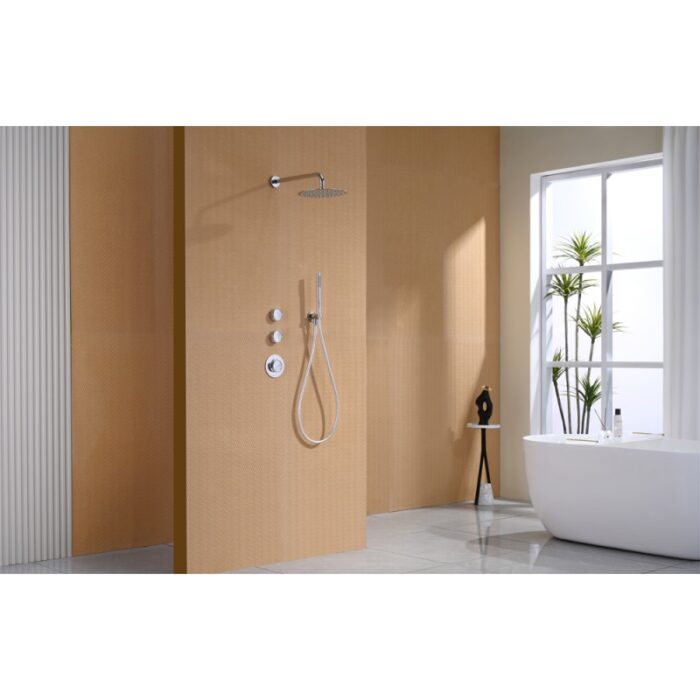 Смесител за вграждане за душ Inter Ceramic 634503C CATARINE CHROME - дизайнерски смесител за душ - Image 3
