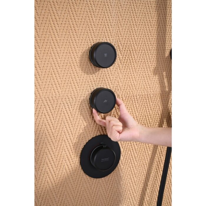 CATARINE MATT BLACK СМЕСИТЕЛ ЗА ВГРАЖДАНЕ ЗА ДУШ 634503MB - Image 7