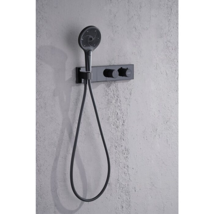 BIAGIO MATT BLACK СМЕСИТЕЛ ЗА ВГРАЖДАНЕ ЗА ДУШ 634577MB - Image 7