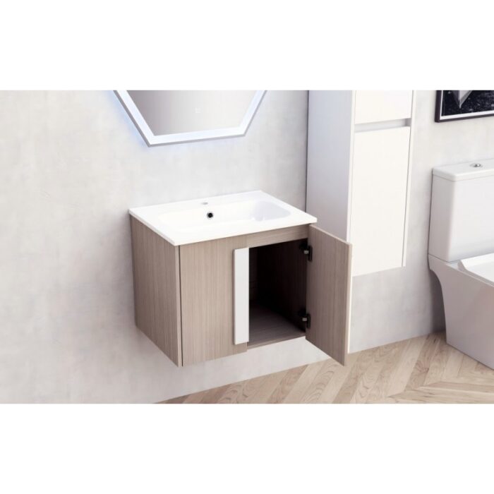 Долен конзолен PVC шкаф за баня Inter Ceramic ICP 6451-3 – модерно решение и практичност - Image 2