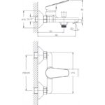 Смесител за вана и душ ALFI ICF 6486123/ БЕЗ А-РИ - Image 3