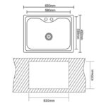 Кухненска мивка алпака ICK 6546 / 6545 - Image 3