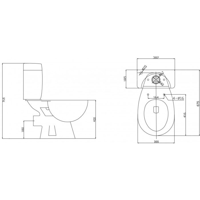 Моноблок Inter Ceramic ICC 6576P - практичен, устойчив и стилен избор - Image 2