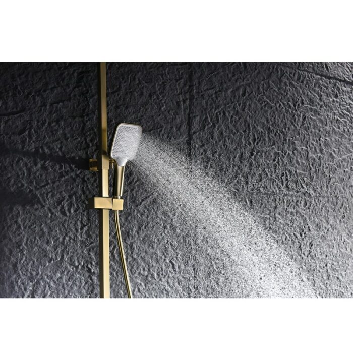 Душ система с термостат Inter Ceramic 6703BRUSH GOLD - златно покритие и комфорт - Image 7