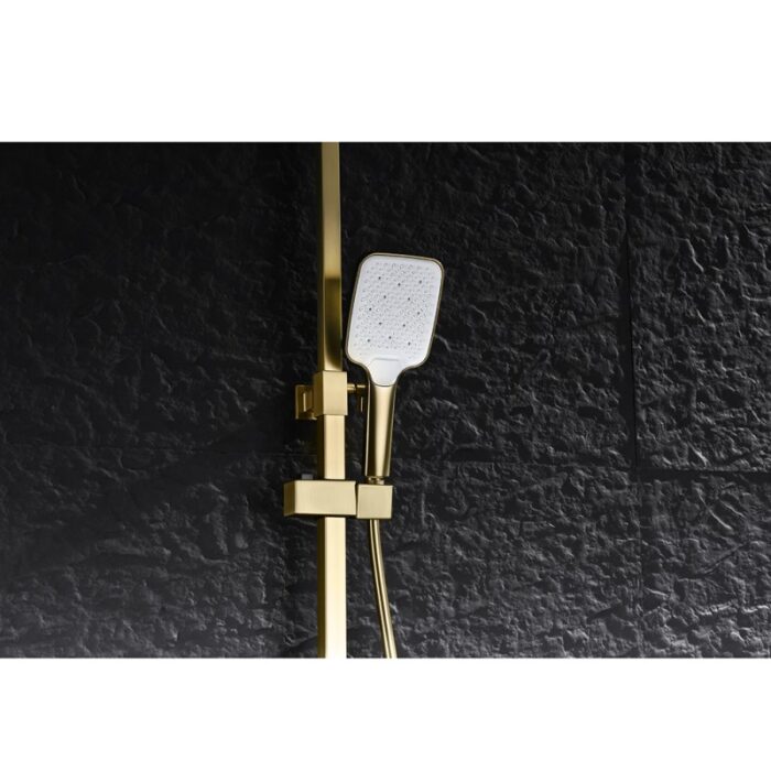 Душ система с термостат Inter Ceramic 6703BRUSH GOLD - златно покритие и комфорт - Image 10