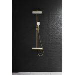 Душ система с термостат Inter Ceramic 6703BRUSH GOLD - златно покритие и комфорт - Image 2