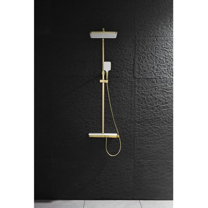 Душ система с термостат Inter Ceramic 6703BRUSH GOLD - златно покритие и комфорт - Image 2