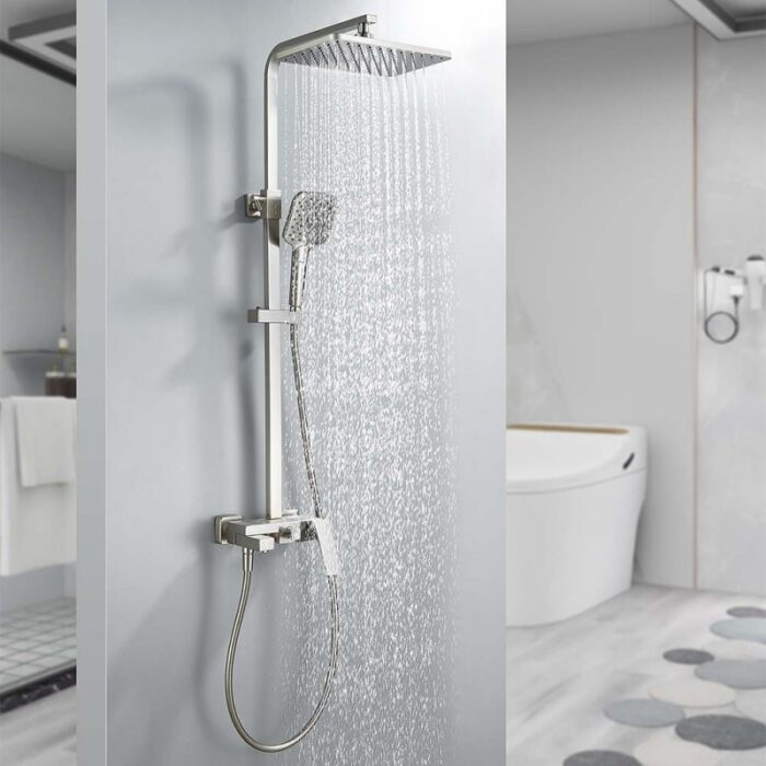 Тръбно окачване Inter Ceramic ICT 6891BRUSH NICKEL - Стил и функционалност в банята - Image 2
