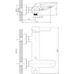 Месингов смесител за вана Inter Ceramic ICF 6390091 ТИАНА - съчетание от стил и издръжливост - Image 2