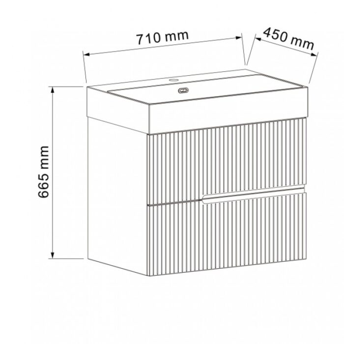PVC ШКАФ ELORIA 7056BL - Image 3