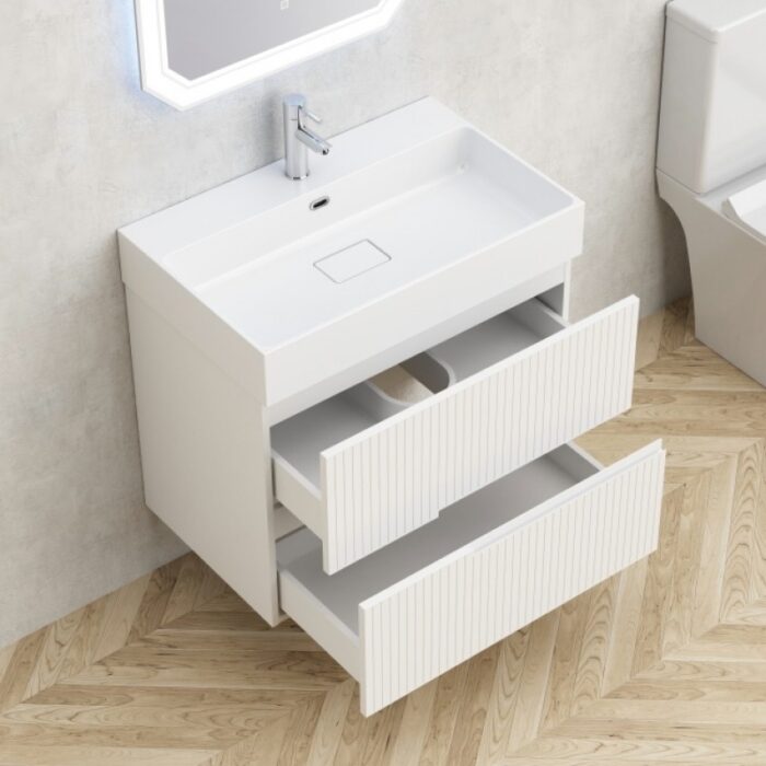 Долен конзолен шкаф за баня Inter Ceramic 7056WM ELORIA - компактно решение с модерен силует - Image 3