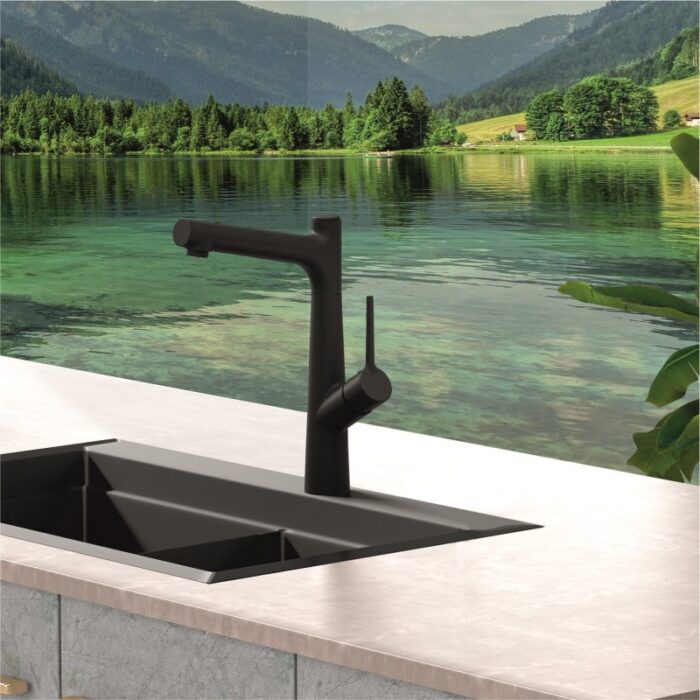 Месингов Смесител KITCHEN LINE » ICF 7163445B ЧЕРЕН МАТ - Image 2