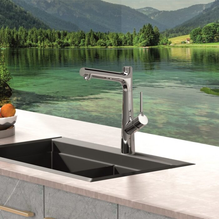 Месингов Смесител KITCHEN LINE » ICF 7163445C ХРОМ - Image 2