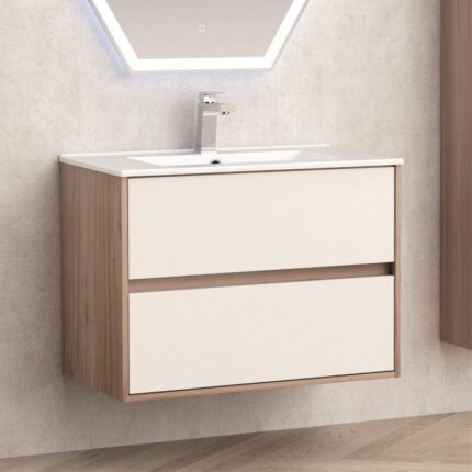 Долен конзолен PVC шкаф за баня Inter Ceramic ICP 7555 - функционалност и стил