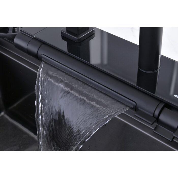 Кухненска мивка Inter Ceramic 7547PVD BLACK + Смесител 7567131MB – Луксозен функционален комплект - Image 6