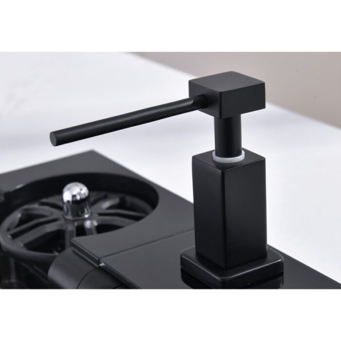 Кухненска мивка Inter Ceramic 7547PVD BLACK + Смесител 7567131MB – Луксозен функционален комплект - Image 7