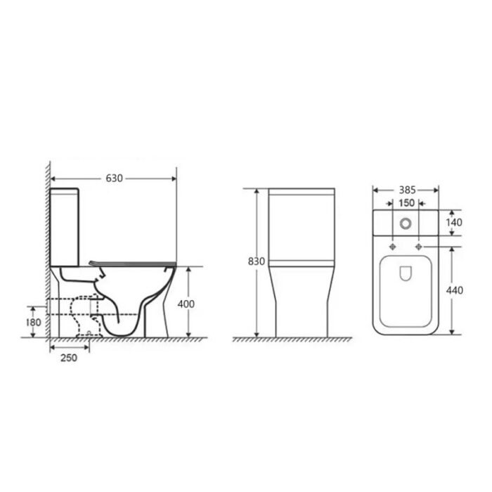 Моноблок Inter Ceramic 7837P UF SLIM ELETTRA - иновативна хигиена и модерен дизайн - Image 3