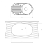 Кухненска мивка алпака ICK 7944 TAMPICO - Image 2