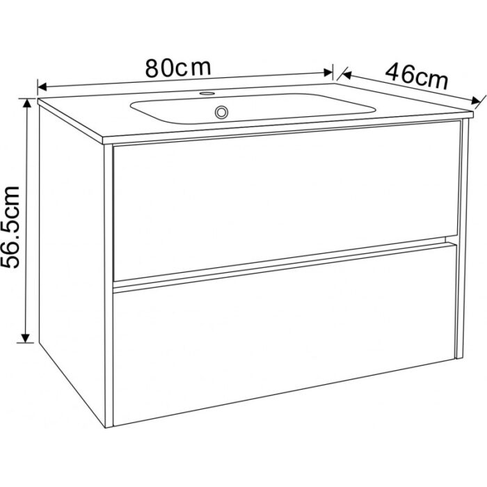Мебели за баня ICP 7955MB БЛЕЙК - Image 5