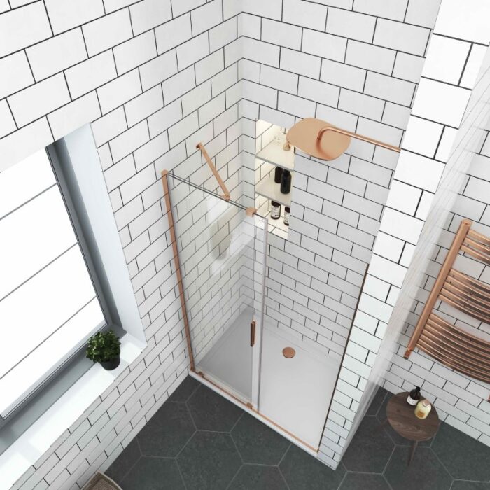 ПРЕГРАДЕН ПАРАВАН ELGIO BRUSHED ROSE GOLD - Image 3