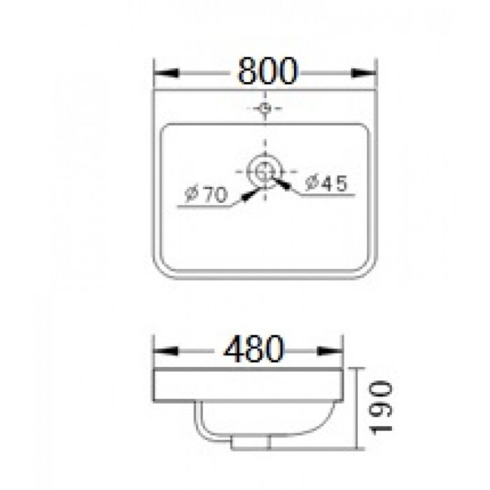 Умивалник  ICC 8048-2NEW - Image 2