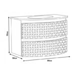 Долен конзолен PVC шкаф за баня ICP 8055 W - Image 6