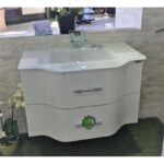 Долен конзолен PVC шкаф за баня ICP 8080W - Image 2