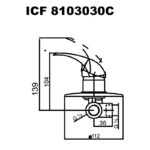 Смесител за вграждане  ICF 8101030 "Оливия " - Image 2