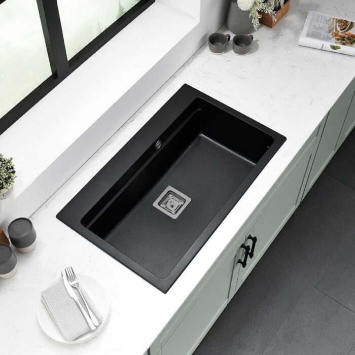 Гранитна мивка ICGS 8213 BLACK - Image 2