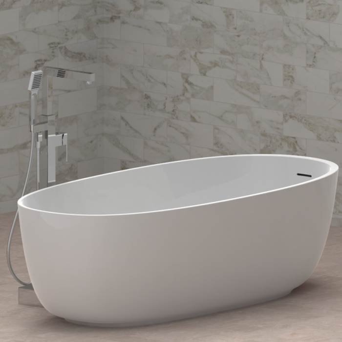 Месингов смесител за вана Inter Ceramic 8215C – хромиран, елегантен и функционален - Image 2