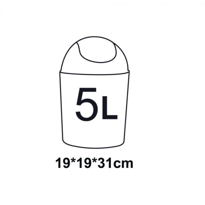 Тоалетно кошче за баня ICA 8217 GR /5л./ - Image 2