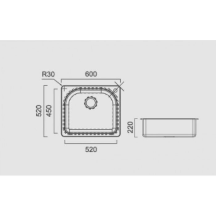 Гранитна мивка ICGS 8302 GRAY - Image 2