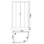 Душ кабина Inter Ceramic ICS 839R 120*85*180 NEW - идеално решение за всеки тип баня - Image 2