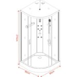Хидромасажна кабина  "АЛЕЙНА"  ICSH 8535 EASY ASSEMBLE - Image 2
