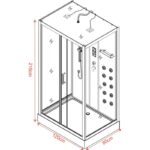 Хидромасажна кабина Inter Ceramic ICSH 8536 "ВИЛИЯ" - Елегантен дизайн и изключително удобство - Image 4
