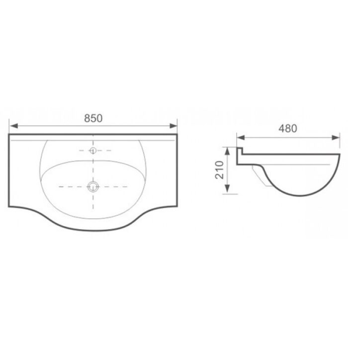 Умивалник ICC 8591WB - Image 2