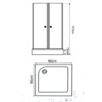Хидромасажна кабина ПЕРЛА  ICSH 8621 - Image 2
