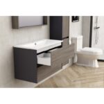 Долен конзолен PVC шкаф за баня ICP 8955 - Image 2