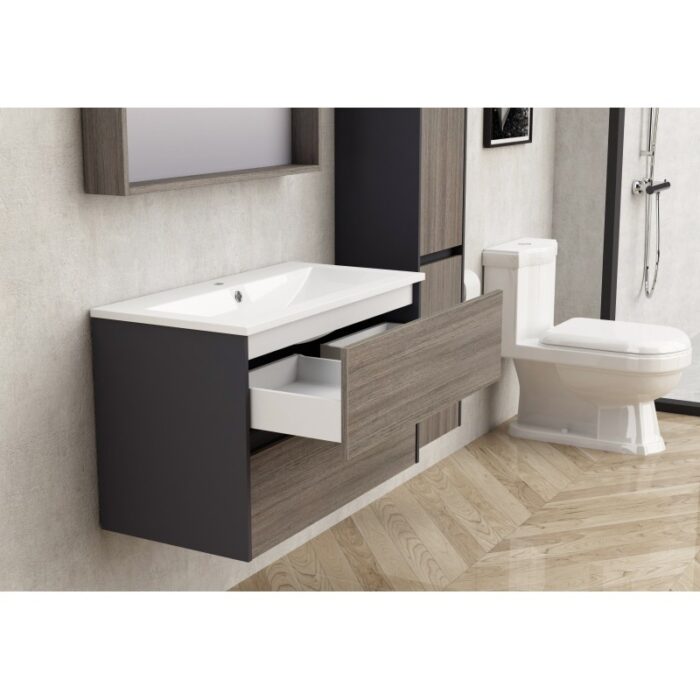 Долен конзолен PVC шкаф за баня ICP 8955 - Image 2
